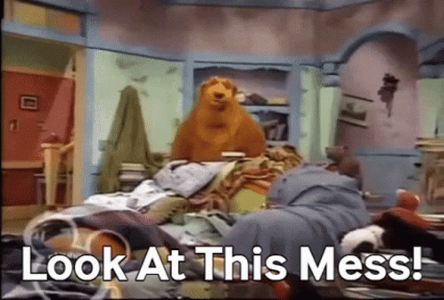 Messy Bear In The Big Blue House GIF