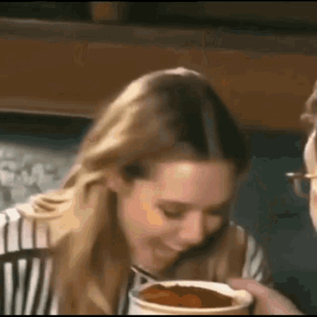Messy Eater Elizabeth Olsen GIF