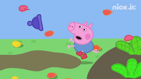 Messy Peppa Pig George GIF