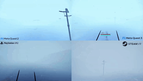 Meta Quest 2 And Meta Quest 3 Are Shown On A Screen GIF