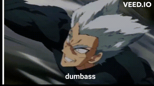 Metal Bat Dumbass Garou GIF