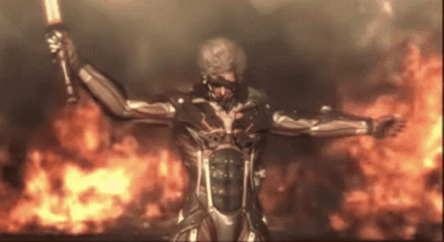 Metal Gear Fiery Slash Gear GIF