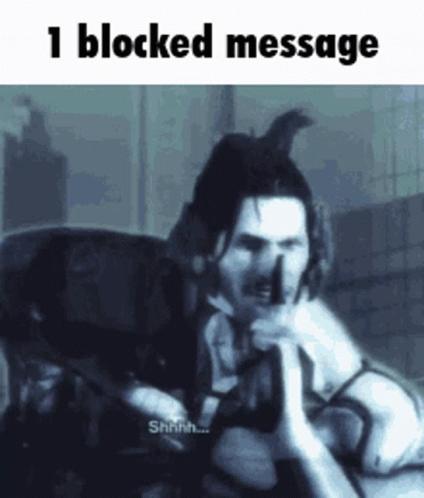 Metal Gear Jetstream Sam One Blocked Message GIF
