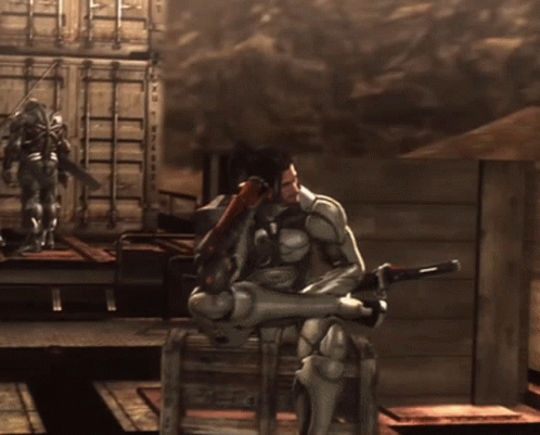 Metal Gear Jetstream Sam Riding GIF
