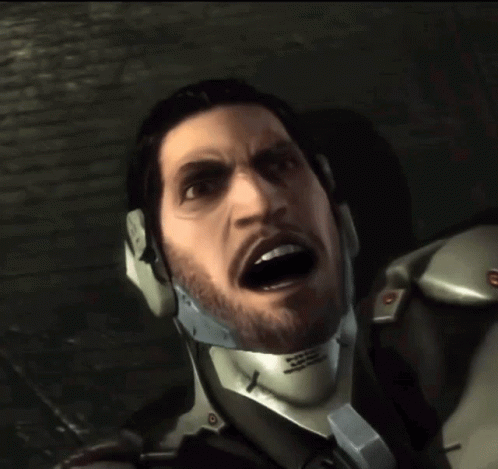 Metal Gear Jetstream Sam Shouting GIF