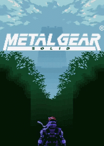 Metal Gear Solid Pixel Title GIF