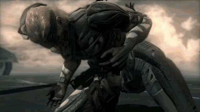 Metal Gear Solid Snake And Liquid GIF