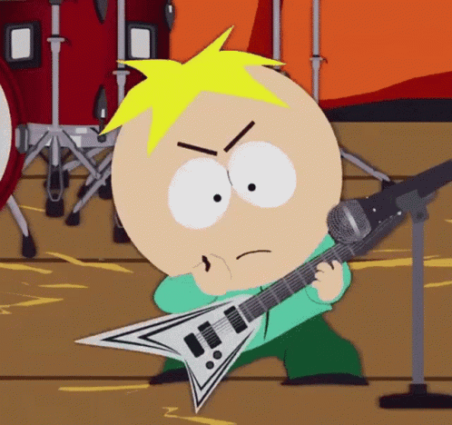 Metal Guitar Queer-o South Park GIF