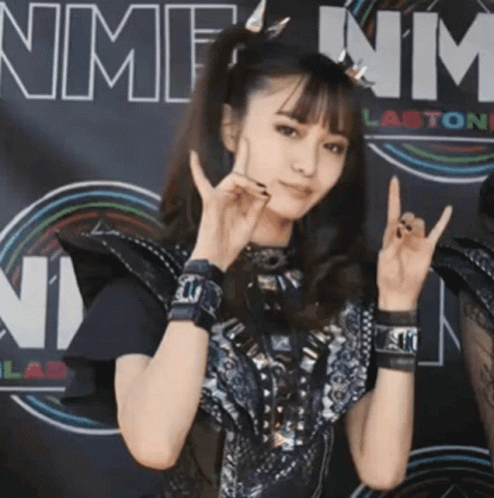 Metal Moa Kikuchi Rock Sign GIF