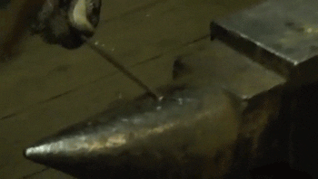 Metallic Hammer Smash GIF