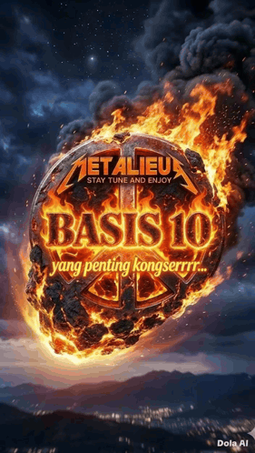 Metallica Basis 10 Burning Rock Poster