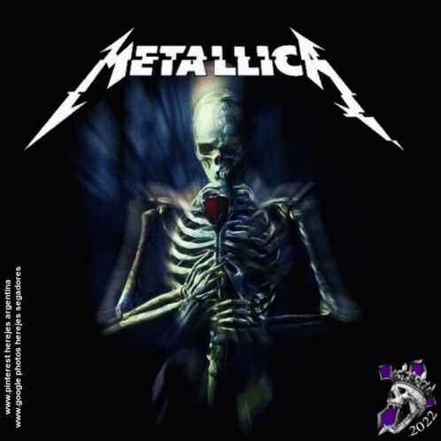Metallica Poster With Skeleton
