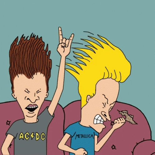 Metallica Shirt Beavis And Butt-head GIF