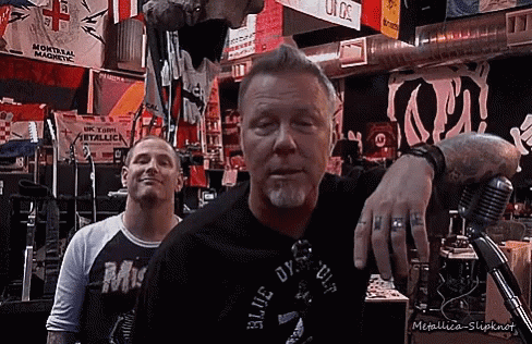Metallica Slipknot Corey Taylor James Hetfield GIF