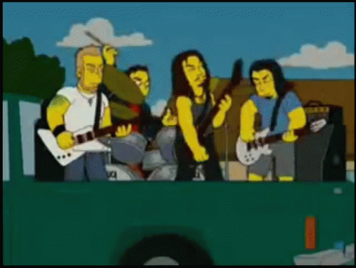 Metallica The Simpsons Guest Appearance GIF