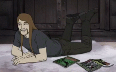 Metalocalypse Chilling On The Floor GIF