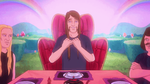Metalocalypse Eating Together GIF