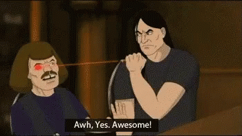 Metalocalypse Nathan With Laser GIF