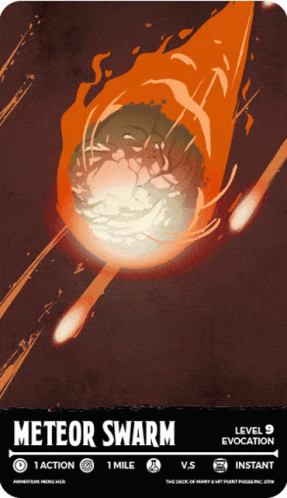 Meteor Shower Ball Of Fire Falling From Sky GIF