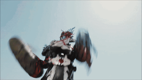 Meteor Shower Explosion Kamen Rider Animation GIF