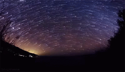 Meteor Shower Incredible Galaxy Milky Way GIF