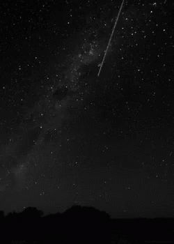 Meteor Shower Night Sky Milky Way Galaxy GIF
