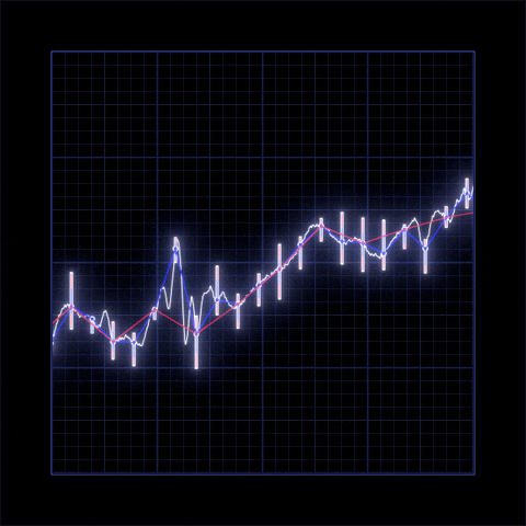 Metrics Purple Wave Moving Vector Art GIF