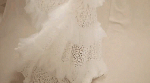 Metro Magazine Woman in White Dress