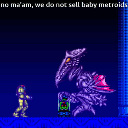 Metroid And Ridley GIF