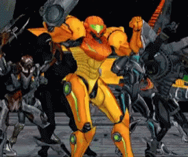 Metroid Dancing With Robots GIF