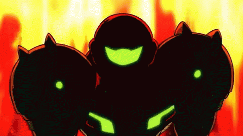 Metroid In Fire GIF