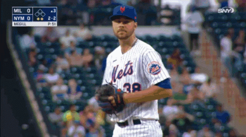 Metropolitan Mets Pitcher On Mound GIF