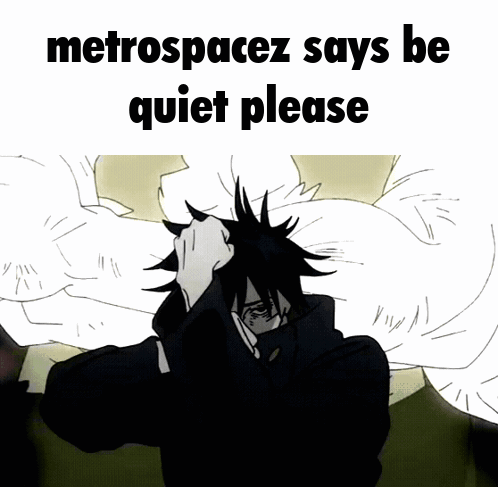 Metrospacez Says Be Quiet Please Black and White Person