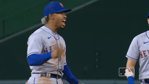 Mets Francisco Lindor Chest Pump GIF