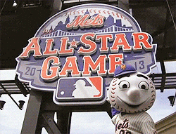 Mets Mascot Mr Met All Star Game Logo GIF
