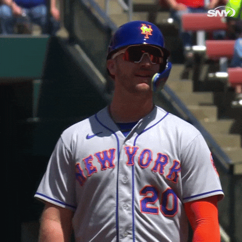 Mets Player Pete Alonso Finger Guns GIF
