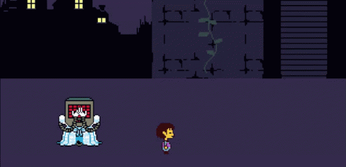 Mettaton Frisk Falling Leaves Drama Undertale Musical GIF