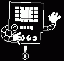 Mettaton Robot Pixel Waving Undertale Game GIF