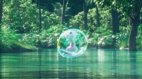 Mew In Bubble GIF