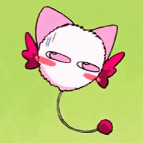 Mew Pink Head Flying GIF