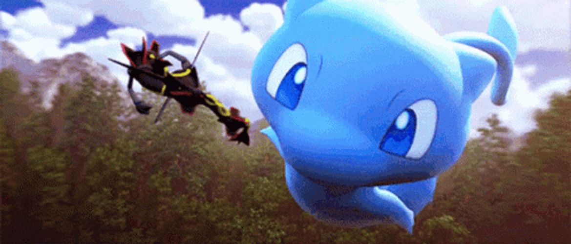 Mew Flying Around GIF