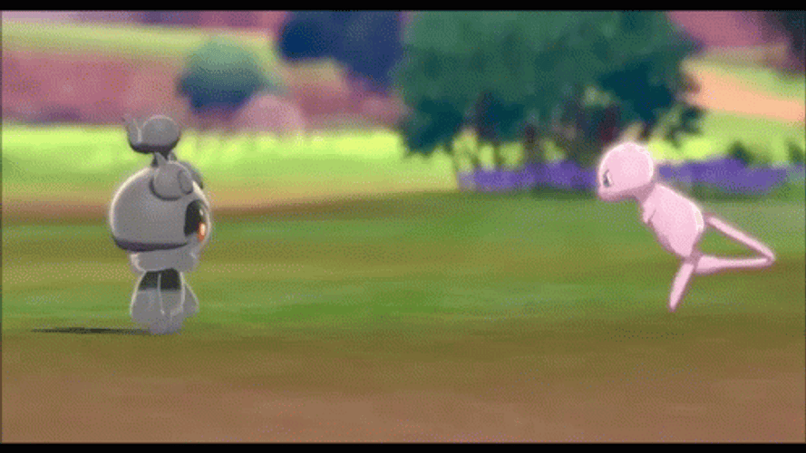 Mew Practicing Attack GIF