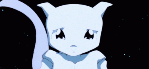 Emotional Mewtwo Sad Eyes GIF