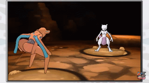 Mewtwo Pokemon Fierce Fight GIF