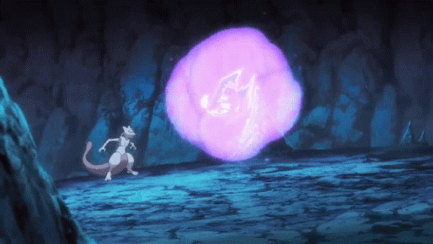 Mewtwo Powerful Enemy Strike GIF