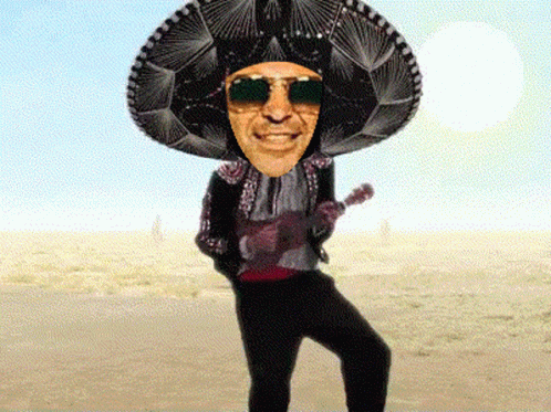 Sombrero Man Mexican Dancing Face Swap GIF