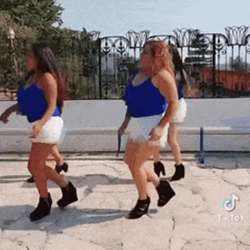 Latina Ladies Grooving To Mexican Dancing GIF