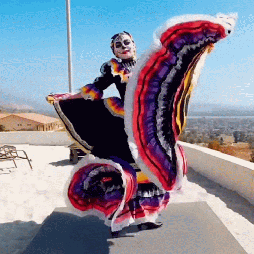 Graceful Latina Mexican Dancing GIF
