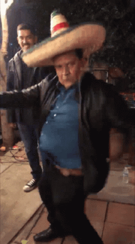 Mexican Fat Man Funny Dancing GIF