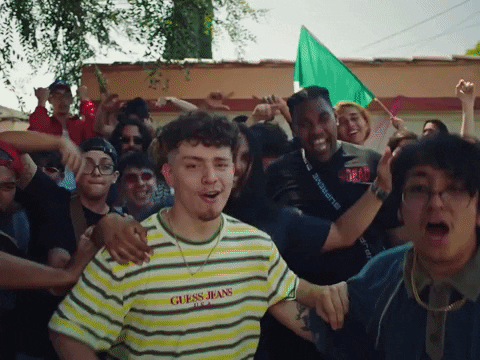 Mexican Fun Party Jumping Teenagers GIF